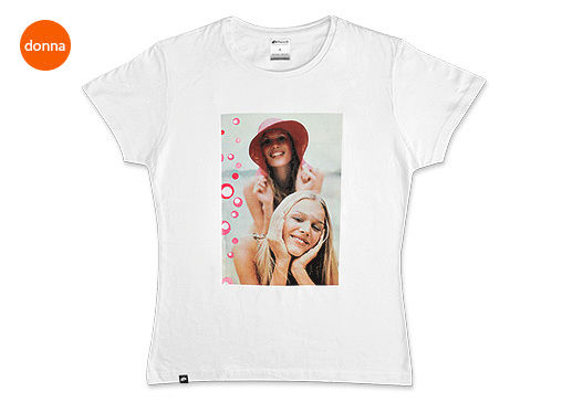 FotoT-shirt Slim cotone
