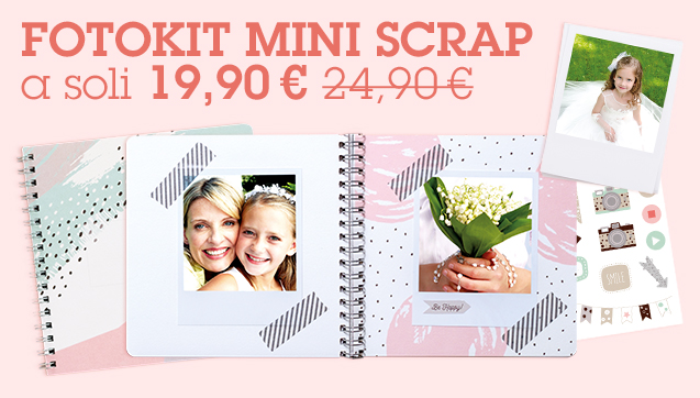 FotoKit Mini Scrap a soli 19,90€ anziché 24,90€