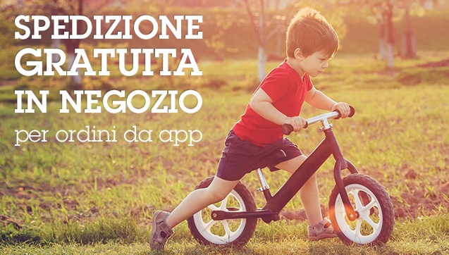 Spedizione gratuita in Negozio per ordini da app (min. 19€)