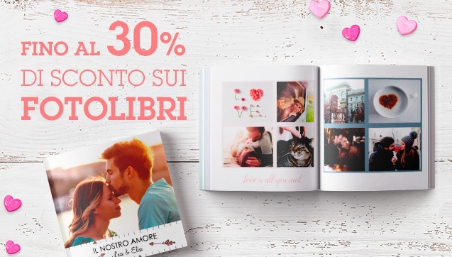 Fino al 30% di sconto sui FotoLibri