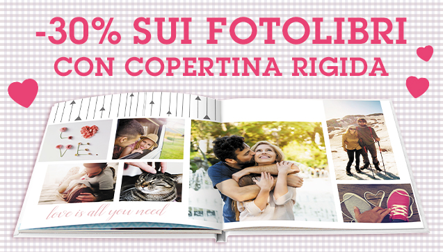 -30% sui FotoLibri con copertina rigida