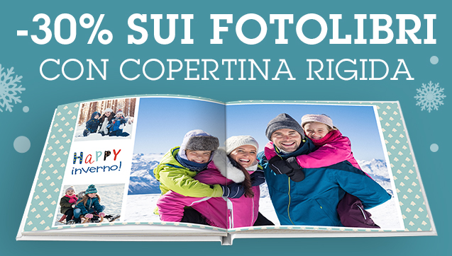 -30% sui FotoLibri con copertina rigida