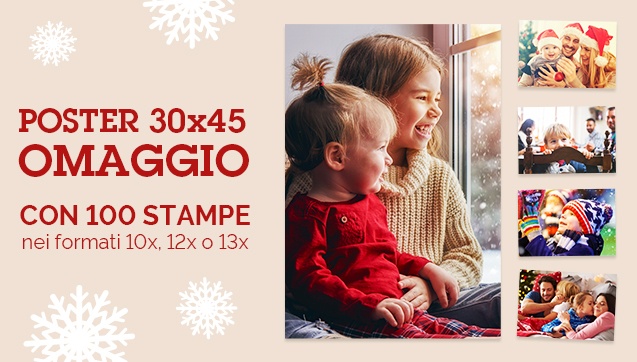 Un Poster 30x40 o 30x45 in omaggio con 100 stampe