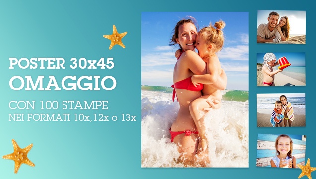 Un Poster 30x40 o 30x45 in omaggio con 100 stampe